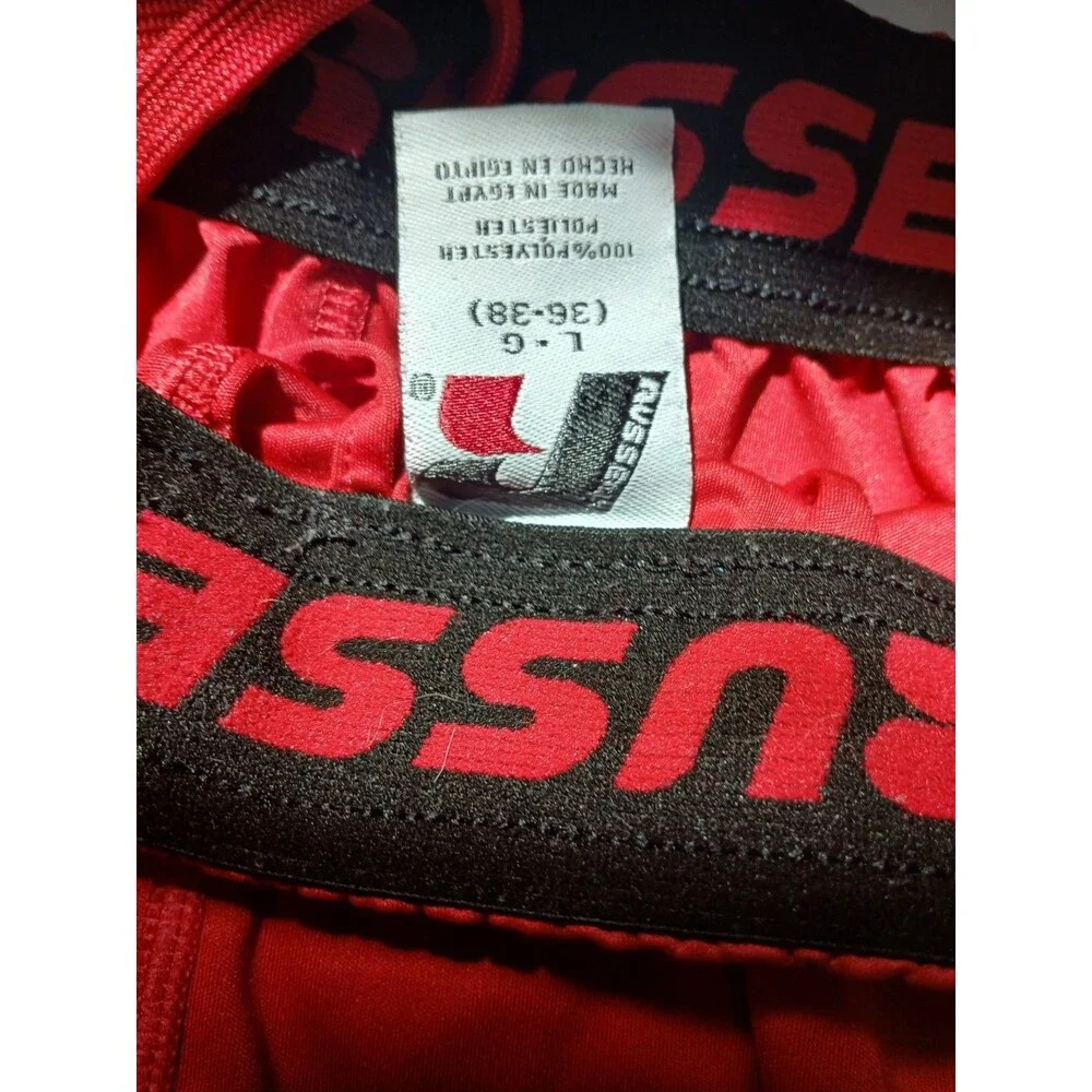 Russell Athletic Men’s Red Athletic Shorts Size L Gym Training WorkoutBasketball
